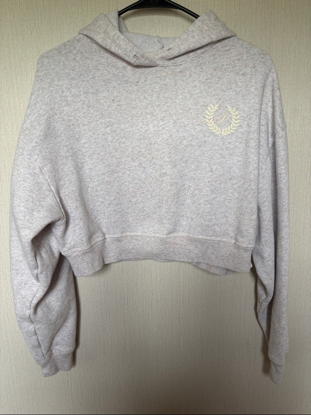 PINK cropped hoodie size small
